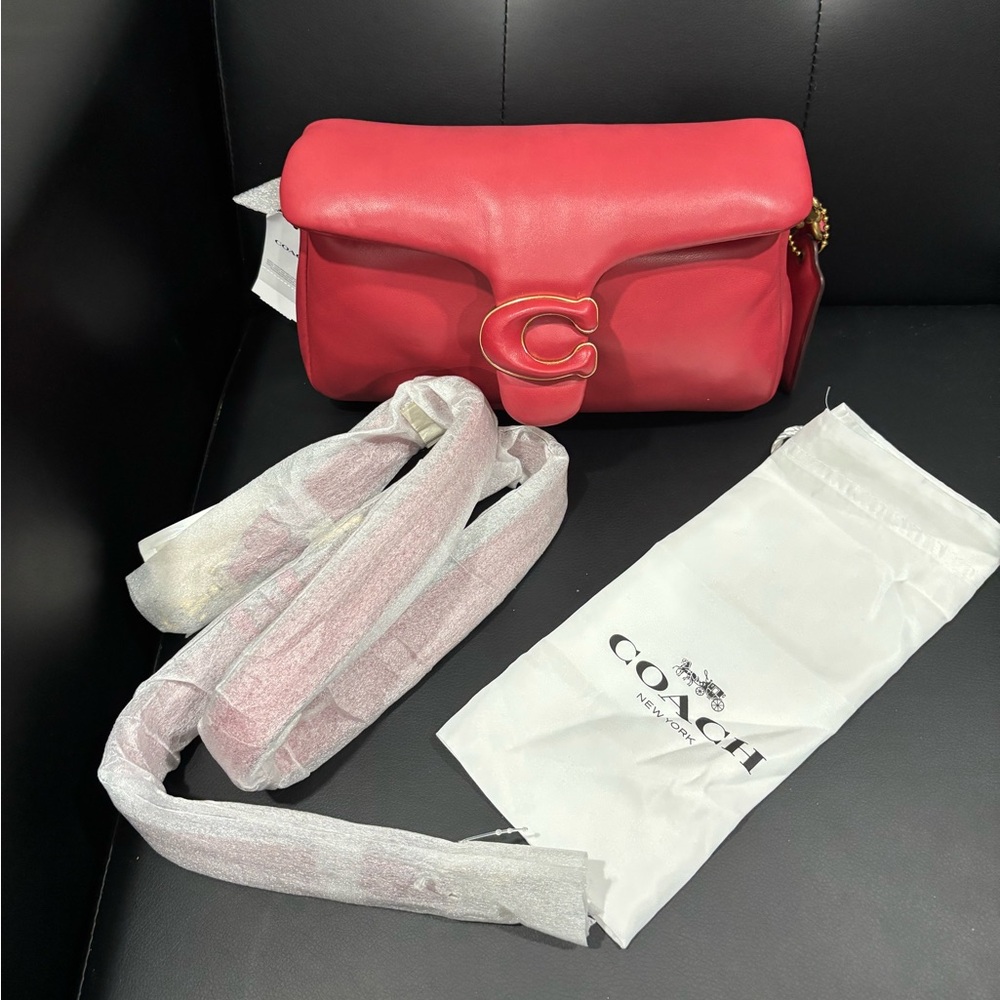 Coach Pillow Tabby- Red